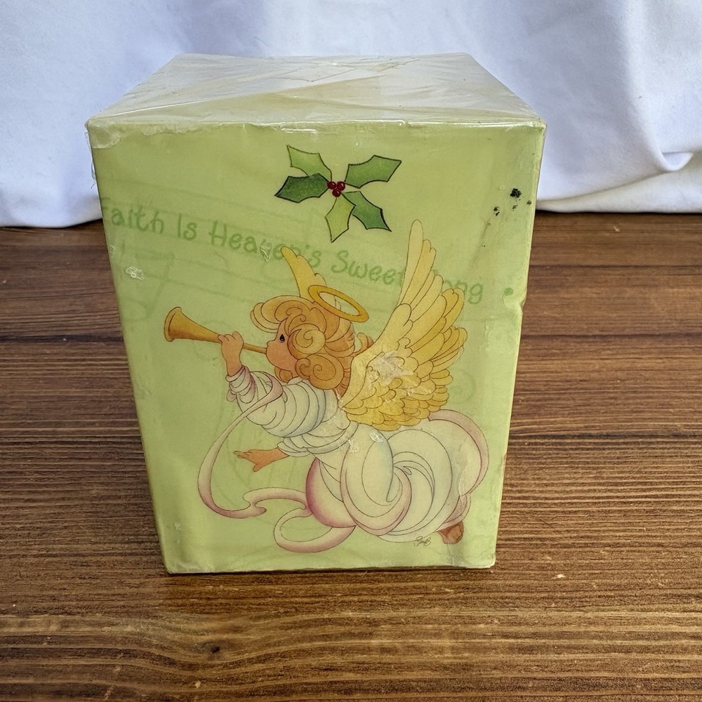 Vintage Precious Moments Christmas Angel Candle Sealed Holiday Collectible - Picture 4 of 10